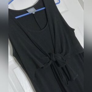 Maternity black knit sleeveless dress milk nursingwear Medium